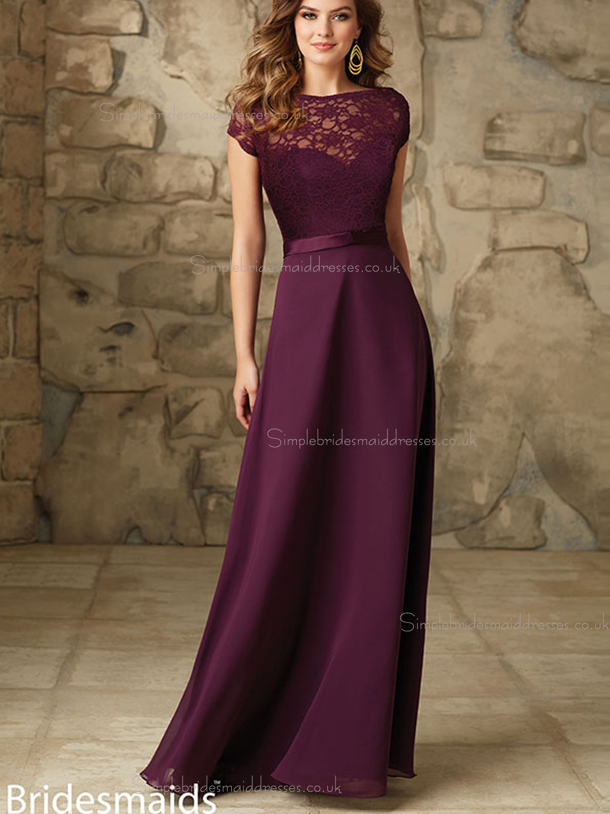 aubergine bridesmaid dresses