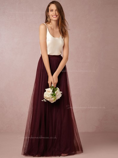 Seductive Fashion Hottest Burgundy Bateau Sleeveless Backless Bridesmaid Dresses