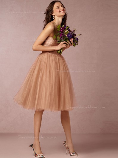 Lovely A-line Sweetheart Pearl Pink Natural Bridesmaid Dresses