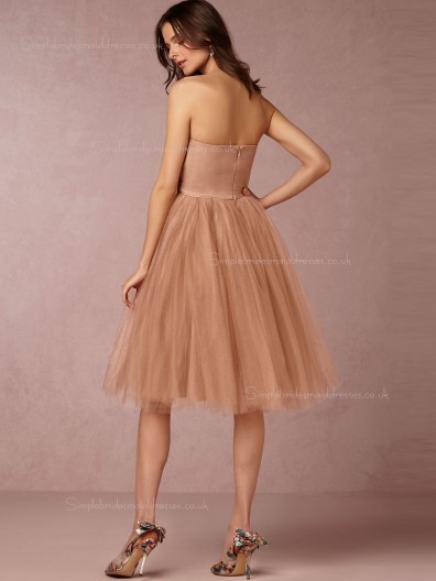 Lovely A-line Sweetheart Pearl Pink Natural Bridesmaid Dresses