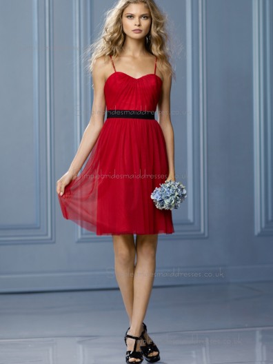 Fitted Celebrity Ruby Draped Short-length Chiffon Bridesmaid Dresses