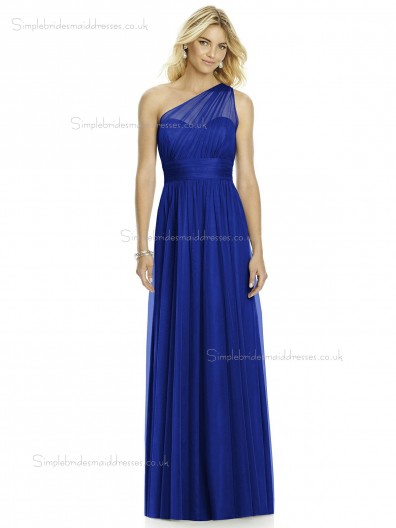 Beautiful Discount Soft Tulle Royal Blue Bridesmaid Dress SBMD-SD-1055