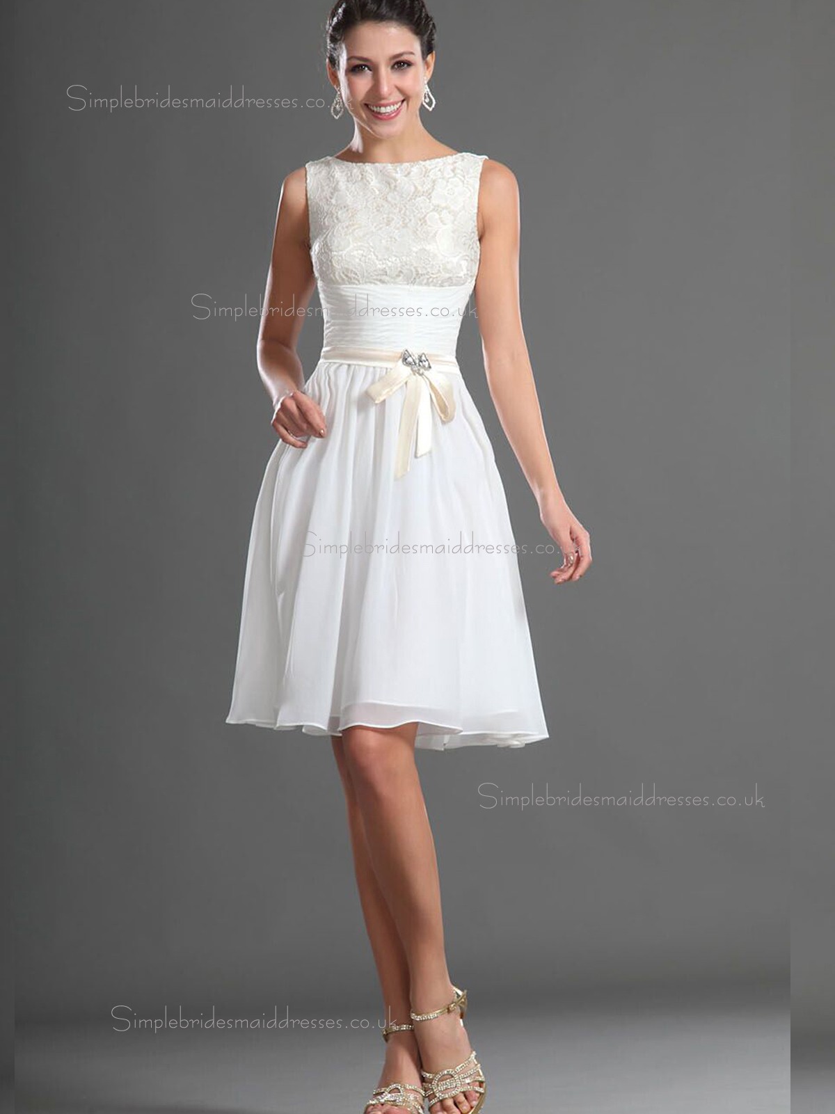 White bridesmaid dresses england