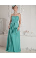 Jade Sweetheart A-line Floor-length Empire Chiffon Bridesmaid Dress