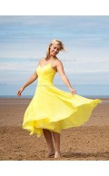 Stylish Chiffon V-neck A-line Bridesmaid Dress