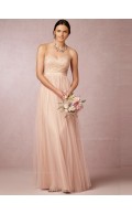 Best Pearl Pink Sweetheart Floor-length Bridesmaid Dresses