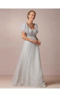 For Girls Sash A-line Floor-length Bridesmaid Dresses