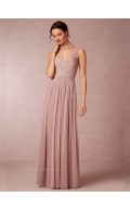 Beautiful Pink Lace A-line Bridesmaid Dresses