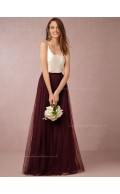 Seductive Fashion Hottest Burgundy Bateau Sleeveless Backless Bridesmaid Dresses