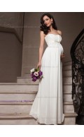 Beautiful Chiffon White Beading Floor-length Bridesmaid Dresses