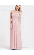 UK Best Pink Floor-length Chiffon Bridesmaid Dresses