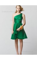 Cheap Stunning Green Short-length Chiffon Bridesmaid Dresses