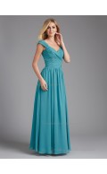 Designer Jade Floor-length Ruffles Chiffon Bridesmaid Dresses