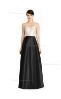 Fitted Discount Sweetheart A-line Satin floor-length Bridesmaid Dress