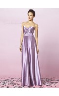 Lavender Empire A-line Elastic-Satin Sleeveless Bridesmaid Dress