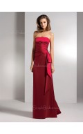 Backless Strapless Natural Ruffles Floor-length Bridesmaid Dress