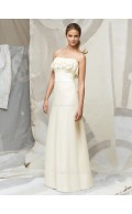 Ivory Natural Draped/Ruffles/Sash/Tiered Zipper Chiffon Bridesmaid Dress