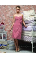 Flowers/Ruffles A-line Sleeveless Sweetheart Empire Bridesmaid Dress