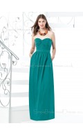 A-line Natural Zipper Chiffon Floor-length Bridesmaid Dress