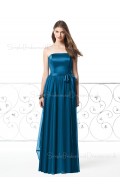 Sleeveless Chiffon A-line Zipper Natural Bridesmaid Dress