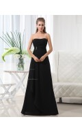 Sweetheart Floor-length Chiffon Natural Up Black A-line Lace Sleeveless Ruffles/Draped/Beading Bridesmaid Dress