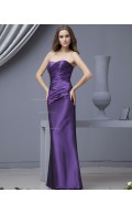 Up Floor-length Regency Taffeta Sleeveless Lace A-line Natural Ruffles/Draped Sweetheart Bridesmaid Dress