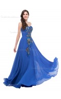 Hot Sale Elegant Sweetheart Peacock Chiffon Bridesmaid Dresses