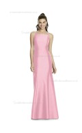 UK Beautiful Romantica Long Candy Pink Sleeveless Memaid Bridesmaid Dress