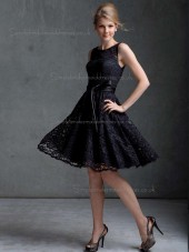 Sale Lace Bateau A-line Bridesmaid Dress