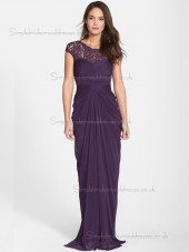 Vintage Lace Sweep Regency Chiffon Bridesmaid Dresses