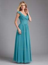 Designer Jade Floor-length Ruffles Chiffon Bridesmaid Dresses