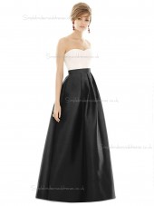 Beautiful A-line Sweetheart Satin floor-length Bridesmaid Dress