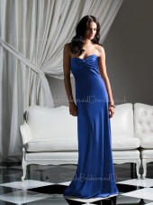 Sweetheart Sheath Draped/Ruffles Sleeveless Zipper Bridesmaid Dress