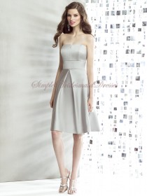 A-line Sash Knee-length Satin Silver Sleeveless Bateau/Strapless Zipper Natural taupe Bridesmaid Dress