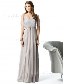 A-line Spaghetti-Straps Sleeveless Zipper Chiffon Bridesmaid Dress