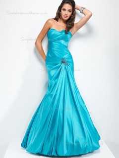 Pool Sweetheart Empire Floor-length Mermaid Taffeta Bridesmaid Dress