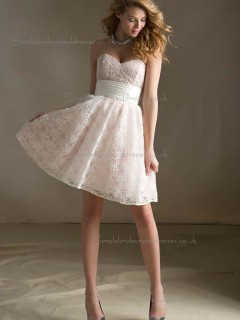 Romantica Daffodil Lace Sweetheart A-line Bridesmaid Dress