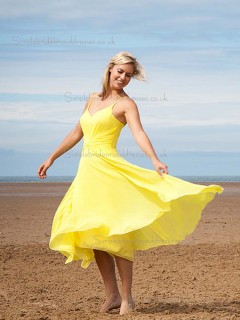 Stylish Chiffon V-neck A-line Bridesmaid Dress