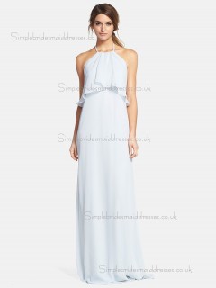 Online Chiffon Sweep White Bridesmaid Dresses