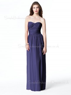 Sleeveless Chiffon A-line Draped/Ruffles Empire Bridesmaid Dress