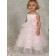 Organza Flower / Tiered A-line Sleeveless Made Bateau Pearl Floor-length Hand Flower Girl Dress