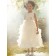 Ankle A-line Sleeveless Ivory Length Beading / Tiered Organza Scoop Flower Girl Dress