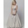 A-line Floor-length Sash Gray Neck Satin U Shaped Sleeveless Flower Girl Dress