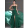 Beading/Applique Zipper Sweep A-line Hunter Chiffon Sleeveless Bateau Dropped Bridesmaid Dress