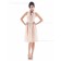 Sleeveless Backless Knee-length Pink Natural Halter Satin A-line Ruffles Bridesmaid Dress