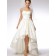 Ivory Bateau Empire Elastic Satin Sweep Zipper Flowers/Ruched Sleeveless A-line Bridesmaid Dress