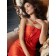 Orange Sleeveless Zipper Flowers Bateau Taffeta Column Sheath Knee-length Empire Bridesmaid Dress