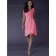 Zipper Flowers/Ruffles Knee-length A-line Sleeveless Chiffon Watermelon One Shoulder Empire Bridesmaid Dress