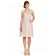 Sweetheart Natural A-line Knee-length Ruffles Zipper Organza Indy Pink Sleeveless Bridesmaid Dress