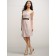 Natural A-line Lace Indy Pink Sleeveless Applique/Sash Backless Bateau Knee-length Bridesmaid Dress